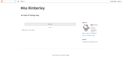Desktop Screenshot of misskimberley.blogspot.com