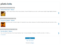 Tablet Screenshot of pilotisknits.blogspot.com