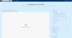Desktop Screenshot of cadernoonlinea.blogspot.com