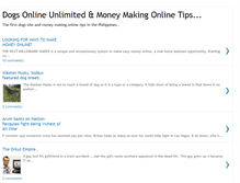 Tablet Screenshot of dogsonlineunlimited.blogspot.com