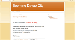 Desktop Screenshot of davaophilippineboomingcity.blogspot.com