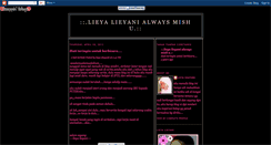 Desktop Screenshot of lieyalieyani.blogspot.com