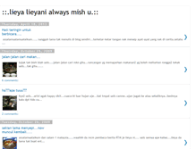 Tablet Screenshot of lieyalieyani.blogspot.com