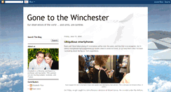 Desktop Screenshot of gonetothewinchester.blogspot.com