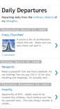 Mobile Screenshot of dailydepartures.blogspot.com