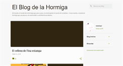 Desktop Screenshot of elblogdelahormiga.blogspot.com