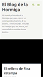 Mobile Screenshot of elblogdelahormiga.blogspot.com
