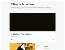 Tablet Screenshot of elblogdelahormiga.blogspot.com