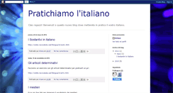 Desktop Screenshot of pratichiamolitaliano.blogspot.com