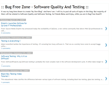 Tablet Screenshot of bug-free-zone.blogspot.com