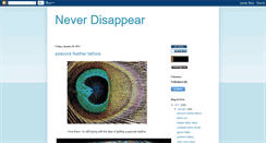 Desktop Screenshot of neverdisappeartattoo.blogspot.com