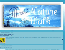 Tablet Screenshot of illinoisnaturewalk.blogspot.com