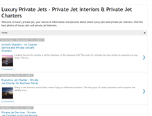 Tablet Screenshot of luxuryprivatejet.blogspot.com