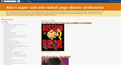 Desktop Screenshot of cardboardrocks.blogspot.com