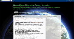 Desktop Screenshot of green-clean-alternative-energy.blogspot.com