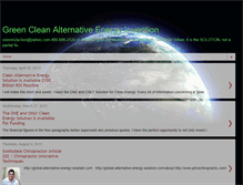 Tablet Screenshot of green-clean-alternative-energy.blogspot.com