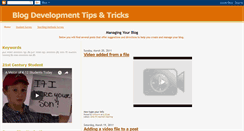 Desktop Screenshot of blogdevelopmenttips.blogspot.com