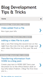 Mobile Screenshot of blogdevelopmenttips.blogspot.com
