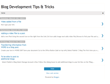 Tablet Screenshot of blogdevelopmenttips.blogspot.com