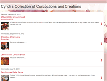 Tablet Screenshot of cyndiscollectionofconcoctions.blogspot.com