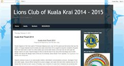 Desktop Screenshot of lionsclubkualakrai.blogspot.com