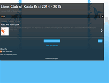 Tablet Screenshot of lionsclubkualakrai.blogspot.com