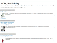 Tablet Screenshot of ahyeshealthpolicy.blogspot.com