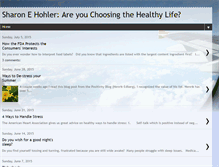 Tablet Screenshot of livingthehealthylifewehavechoices.blogspot.com