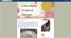 Desktop Screenshot of carmellascreativeoptions.blogspot.com