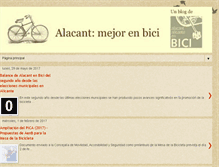 Tablet Screenshot of alacantenbici.blogspot.com