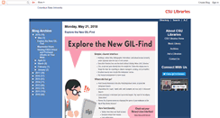Desktop Screenshot of csulibraries.blogspot.com