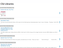 Tablet Screenshot of csulibraries.blogspot.com