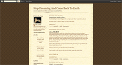 Desktop Screenshot of comebacktoearth.blogspot.com