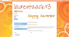 Desktop Screenshot of lauren-and-zack.blogspot.com