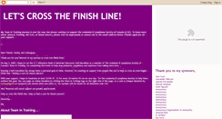 Desktop Screenshot of letscrosstheline.blogspot.com