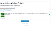 Tablet Screenshot of bestmw3hacks.blogspot.com