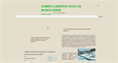 Desktop Screenshot of cambioclimaticoglobalizacion.blogspot.com