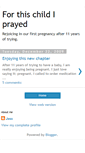 Mobile Screenshot of childiprayed.blogspot.com
