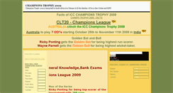 Desktop Screenshot of iccchampstrophy2009.blogspot.com