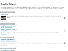 Tablet Screenshot of jewishatheist.blogspot.com