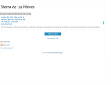 Tablet Screenshot of guiasierradelasnieves.blogspot.com