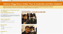 Desktop Screenshot of johnnycleggdownundertour.blogspot.com