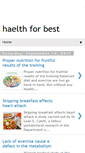 Mobile Screenshot of haelthforbest.blogspot.com