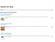 Tablet Screenshot of haelthforbest.blogspot.com