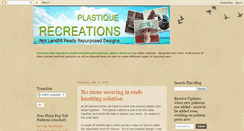 Desktop Screenshot of plastiqrecreation.blogspot.com