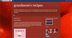 Desktop Screenshot of grandmomsrecipes.blogspot.com