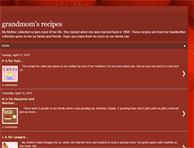 Tablet Screenshot of grandmomsrecipes.blogspot.com