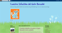 Desktop Screenshot of cuentosdelgatobarnabe.blogspot.com