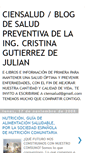 Mobile Screenshot of ciensalud-cristinagutierrez.blogspot.com