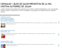 Tablet Screenshot of ciensalud-cristinagutierrez.blogspot.com